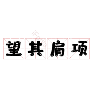 望其肩项