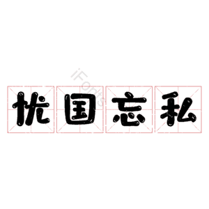忧国忘私