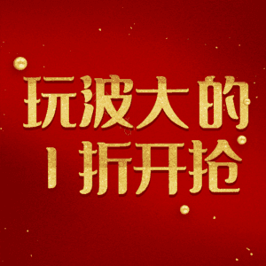 玩波大的1折开抢