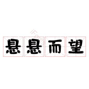 悬悬而望