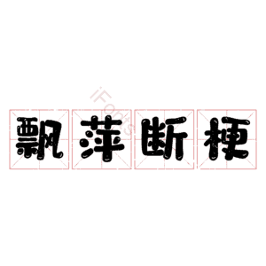 飘萍断梗