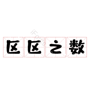 区区之数