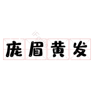 庞眉黄发