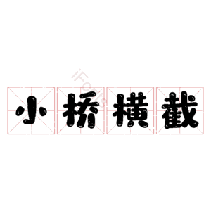 小桥横截