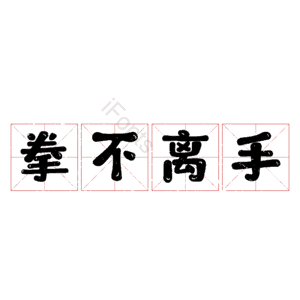 拳不离手