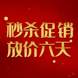 秒杀促销放价六天