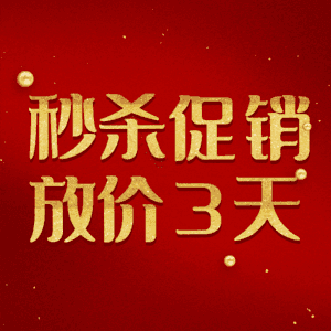 秒杀促销放价3天