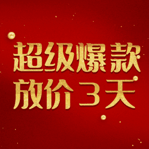 超级爆款放价3天 热销 热销 艺术字
