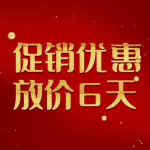 促销优惠放价6天