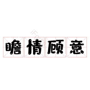 瞻情顾意