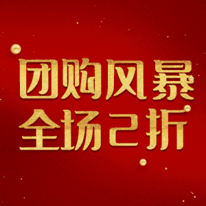 团购风暴全场2折