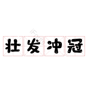 壮发冲冠