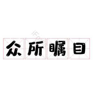众所瞩目